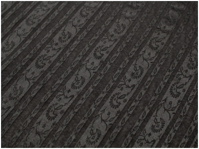 Блузочная ткань черного цвета с атласными полосками