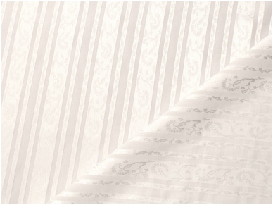 Блузочная ткань белого цвета с атласными полосками