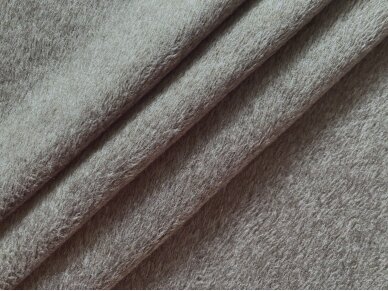 Ткань пальтовая с ворсом, двусторонняя, цвета нежного хаки со светло-серым оттенком