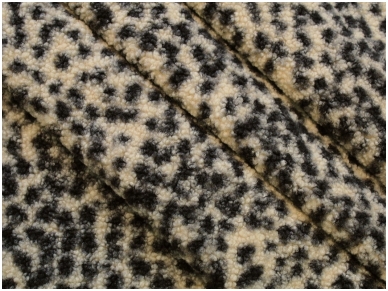 Dirbtinis kailis ilgo plauko leopardo kailio rašto