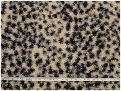 Dirbtinis kailis ilgo plauko leopardo kailio rašto