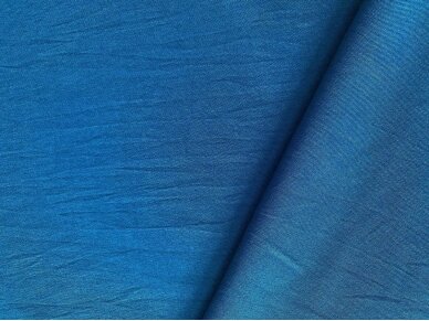 Костюмная ткань «Искусственный лён» джинсового цвета