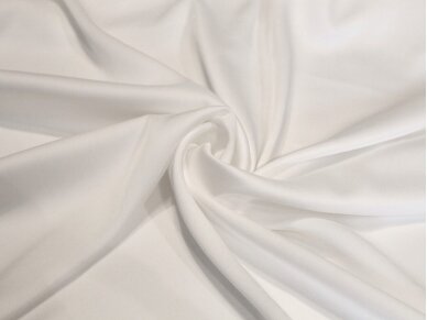 Искусственный шёлк Армани молочно-белого цвета