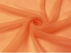 Japoniškas šifonas oranžines spalvos  (Plotis 1.10 m)