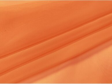 Японский шифон оранжевого цвета (Ширина 1.10 м)