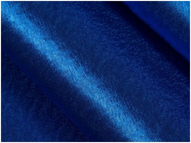 Krep-satinai – ryškiai mėlynas “elektric”; rūgiagėlių; tamsiai mėlynas