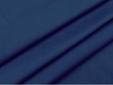 Хлопчатобумажная ткань гладкая синего джинсового цвета