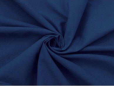 Хлопчатобумажная ткань гладкая синего джинсового цвета