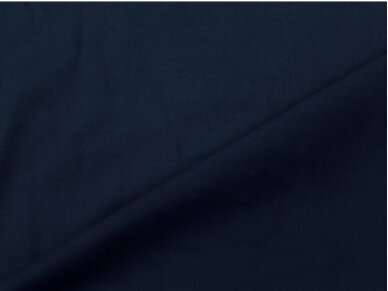 Хлопчатобумажная ткань гладкая темно-синего цвета