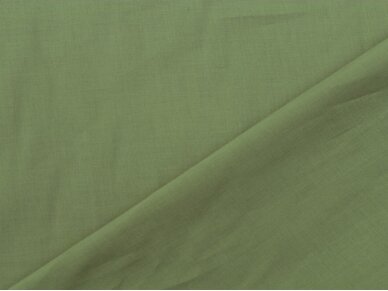 Хлопчатобумажная ткань гладкая цвета хаки