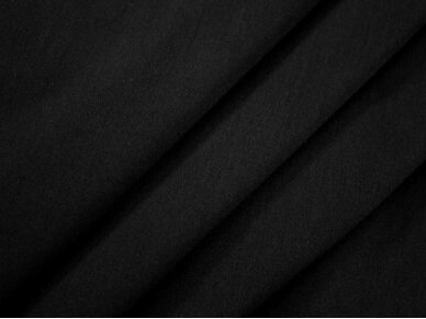 Audinys marškiniams su elastanu, juodas