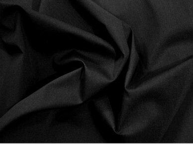 Audinys marškiniams su elastanu, juodas