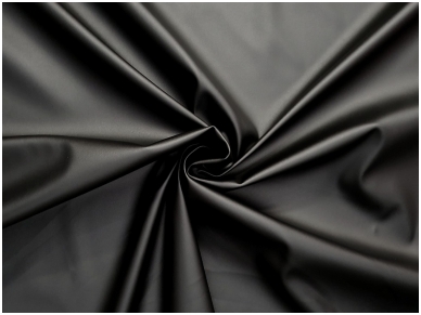 Oda dirbtinė juodos spalvos su trikotažiniu pagrindu