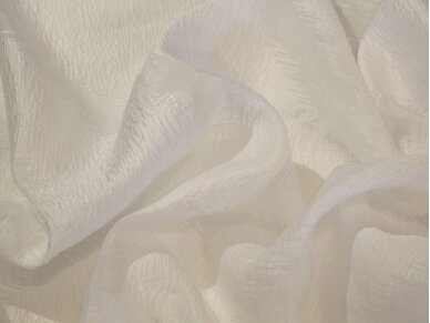 Organza pieno baltumo spalvos su zigzago dizainu 6