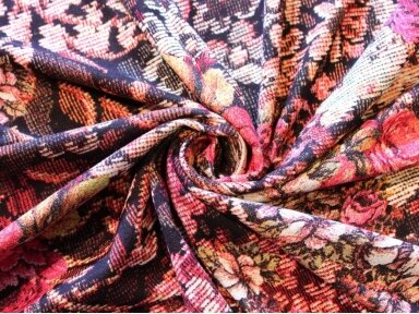 Punto Nylon gėlėtas audinys su elastanu
