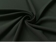 Struktūrinis tekstilinis suknelinis audinys tamsios chaki spalvos