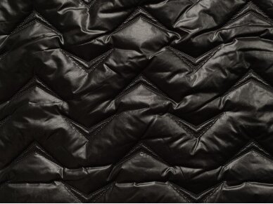 Курточная ткань черного матового цвета