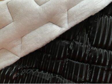 Курточная ткань черного цвета с эффектом хамелеона
