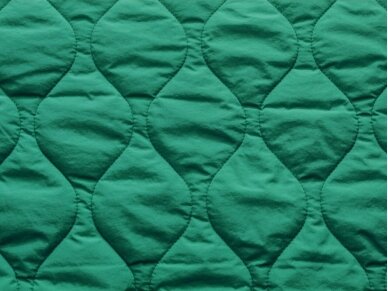 Курточная ткань ярко-зеленого цвета с полуматовой поверхностью