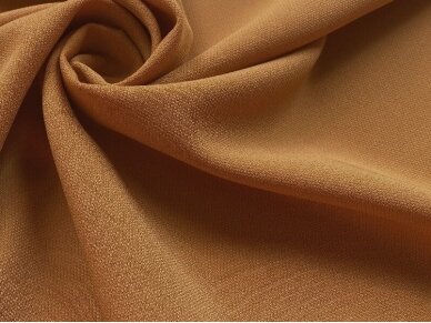 Struktūrinis tekstilinis suknelinis audinys garstyčios spalvos