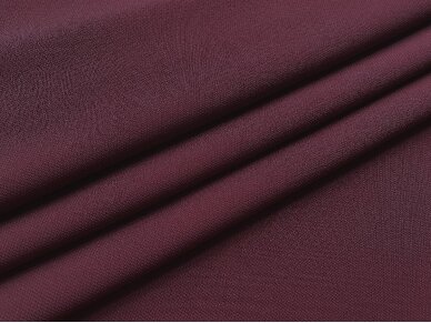 Struktūrinis tekstilinis suknelinis audinys tamsiai bordinės spalvos