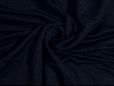 Трикотажная ткань, с вискозой темно-синего цвета