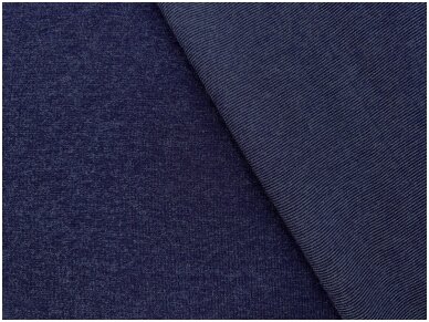 Трикотажная ткань фиолетового цвета с серым ворсом