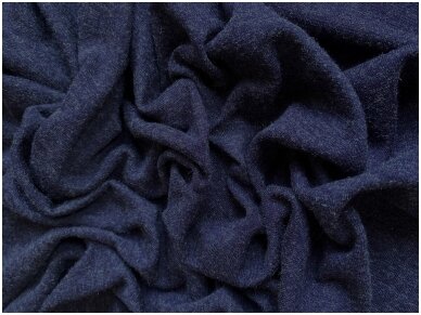 Трикотажная ткань фиолетового цвета с серым ворсом