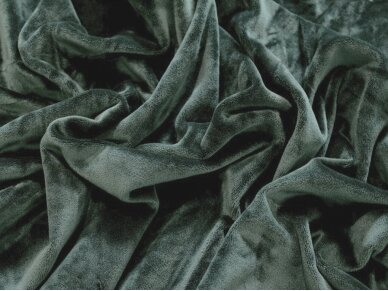 Veliūras Soft trikotažinis, pilkai chaki spalvos