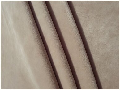 Veliūras Soft trikotažinis, šviesiai biežinės spalvos