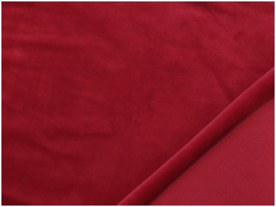 Veliūras Soft trikotažinis, raudonos spalvos