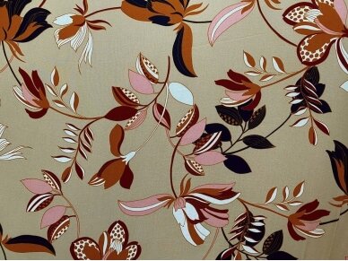 Вискозная ткань с цветочным дизайном