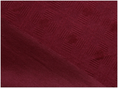 Трикотажная ткань Жаккард Пунто нейлон, бордового цвета